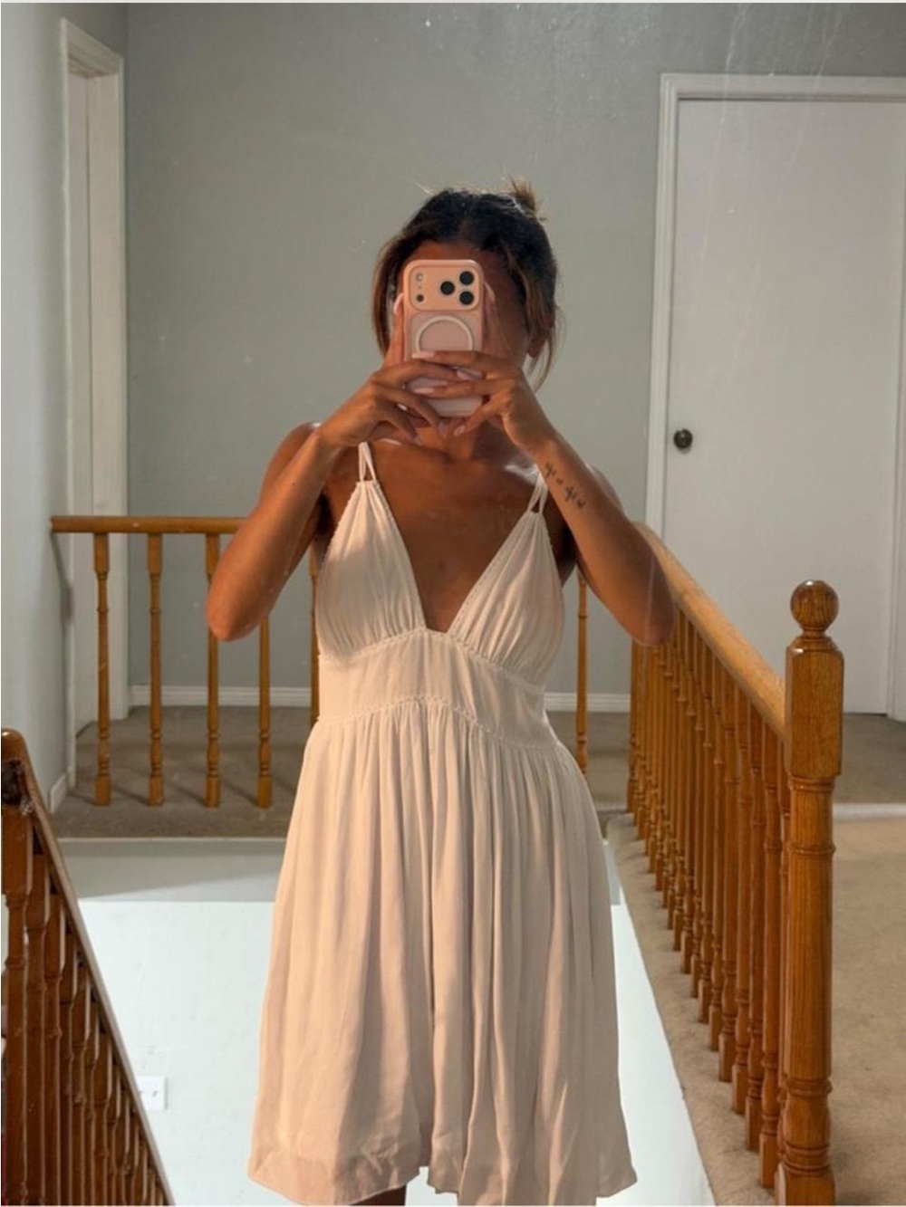 Garage summery flowy perfect white dress